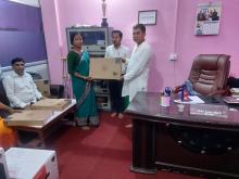सामुदायिक विद्यालयमा लयापटप र प्रिन्टर वितरण