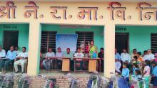 छात्राहरूलार्इ साइकल वितरणा काे तस्वीर