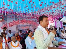 गाउँकार्यपालिकाको प्रशासकीय भवन निर्माणको शिलान्यास कार्यक्रम