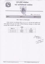 विज्ञापन रद्द गरिएको सूचना