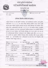 उम्मेदवार सिफारिस गरिएको बारे सूचना