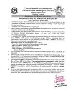 Notice for Invitation of Electronic Bids